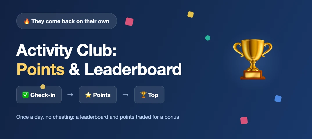 Activity Club: Points and Leaderboard